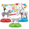CENTERPIECE PARTY ANIMALS 4PCS