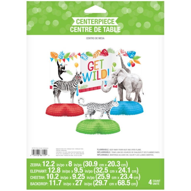 CENTERPIECE PARTY ANIMALS 4PCS - Image 4
