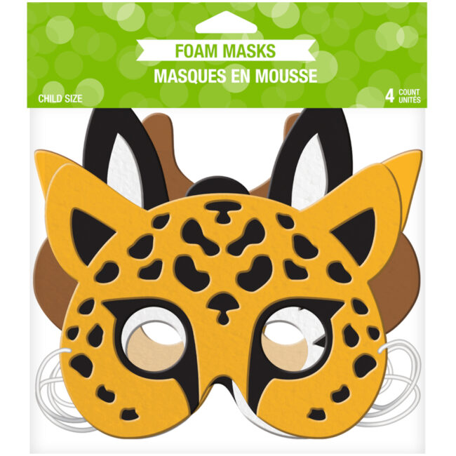 MASKS FOAM PARTY ANIMALS 18CM 4PCS - Image 5
