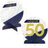 CENTERPIECE HAPPY BIRTHDAY WITH STICKERS NAVY/GOLD - Image 4