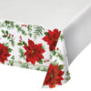 PAPER TABLECOVER POSH POINSETTIA 137X259CM