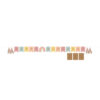 BANNER BOHO RAINBOW WITH STICKERS 2.4M