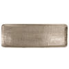 PLATE ALUMINIUM SILVER 38.5X13.5X1.75CM