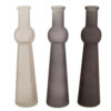 VASES GLASS MIX GREY ASSORTED 5.5X23CM