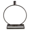 CANDLEHOLDER METAL BLACK 25X6.3X30.5CM