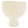 VASE CEMENT WHITE 25X7.5X25.5CM