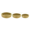 SET OF 3 BASKETS SEAGRASS NATURAL 38X10CM