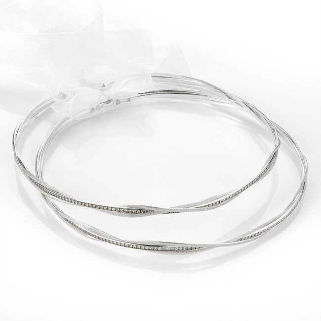 HANDMADE WEDDING CROWNS SILVER PLATED WITH SWAROVSKI STRASS