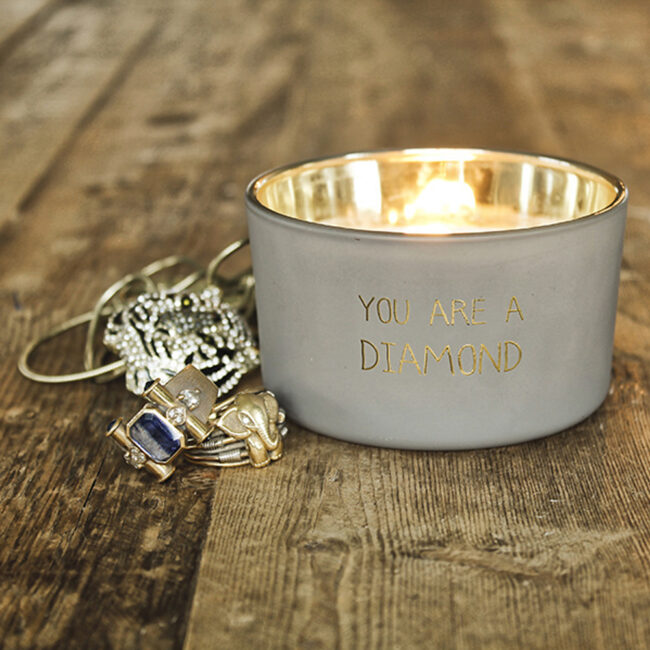 SOY CANDLE 'YOU ARE DIAMOND' AMBERS SECRET 9X5CM - Image 3