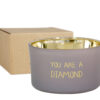 SOY CANDLE 'YOU ARE DIAMOND' AMBERS SECRET 9X5CM - Image 2