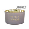 SOY CANDLE 'YOU ARE DIAMOND' AMBERS SECRET 9X5CM