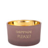 SOY CANDLE 'CHAMPAGNE PLEASE' FIGS DELIGHT 90X90X50