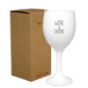SOY CANDLE 'WINE AND SHINE' FRESH COTTON 7X15CM - Image 2