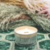 SOY CANDLE CUDDLES MINTY BAMBOO 90X90X50MM 4/PK - Image 2