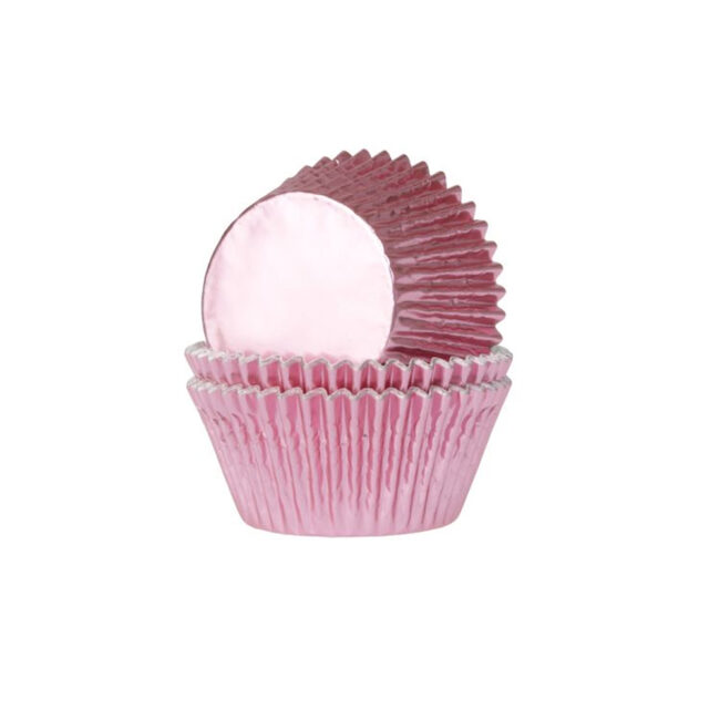 LIGHT PINK FOIL Cupcake Liners 