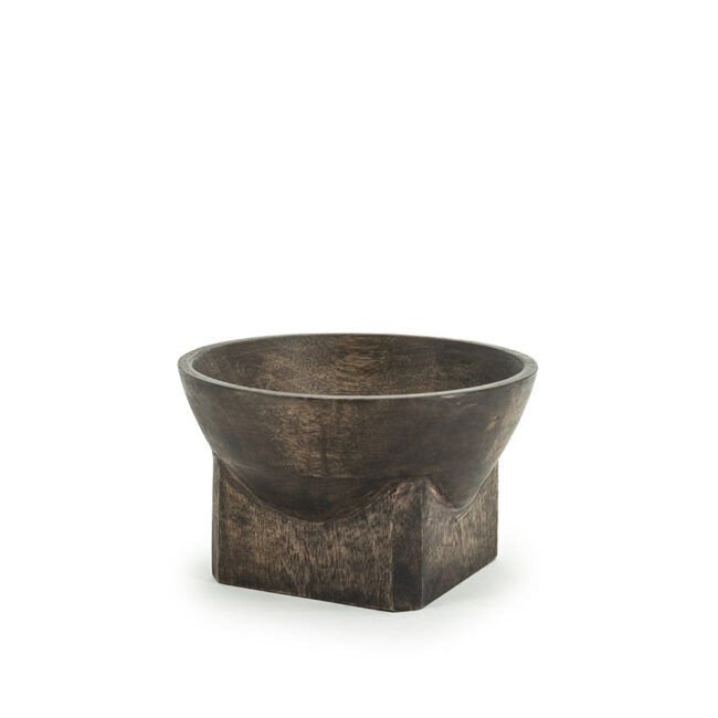 BOWL BORA SMALL BROWN 17X17X10CM