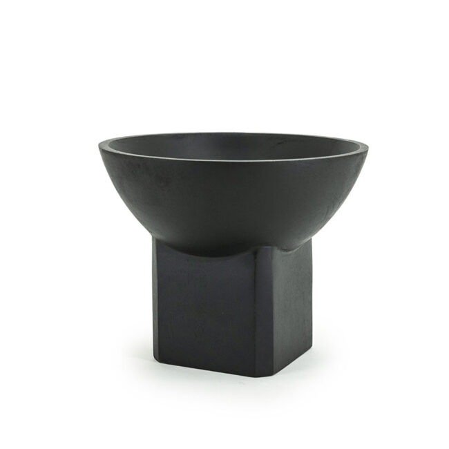 BOWL BORA MEDIUM BLACK 20X20X16CM