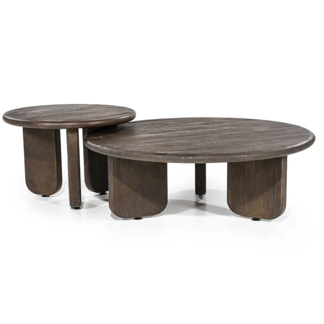 COFFEE TABLE ODIN BROWN 60X60X40CM - Image 4