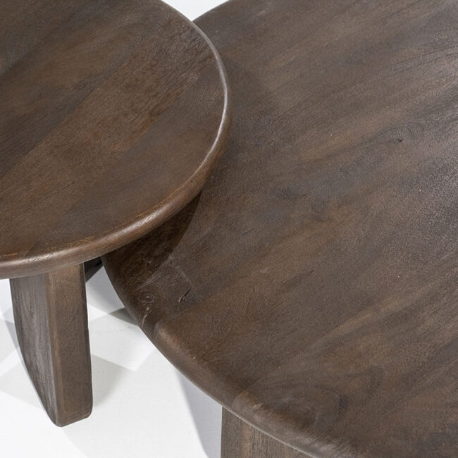 COFFEE TABLE ODIN BROWN 60X60X40CM - Image 5