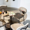 DINING TABLE BOOGIE BROWN 130X130X76CM - Image 2