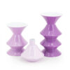 SET OF 3 CANDLEHOLDER YACK LILAC