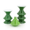 SET OF 3 CANDLEHOLDER YACK GREEN