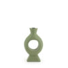 CANDLEHOLDER TORCH SMALL GREEN 17X7X30CM