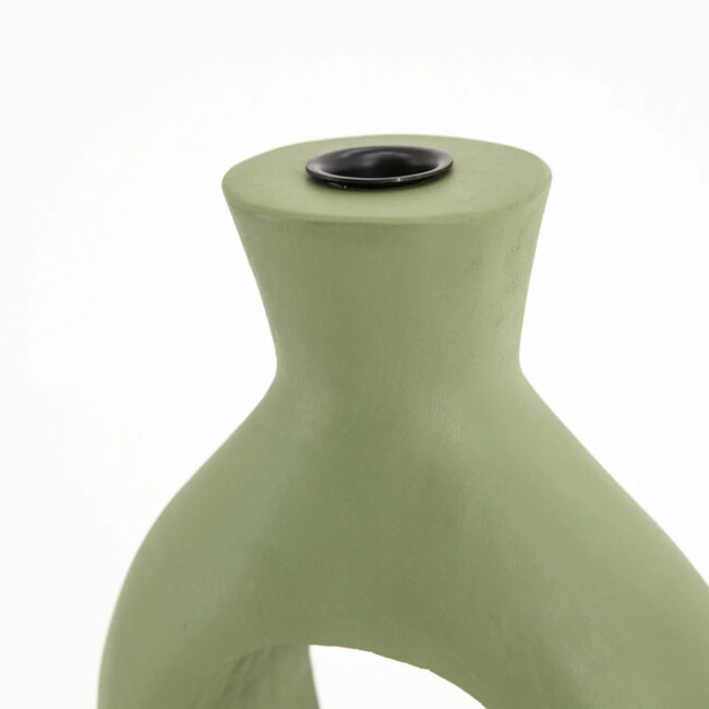 CANDLEHOLDER TORCH LARGE GREEN 18X7X48CM - Image 4