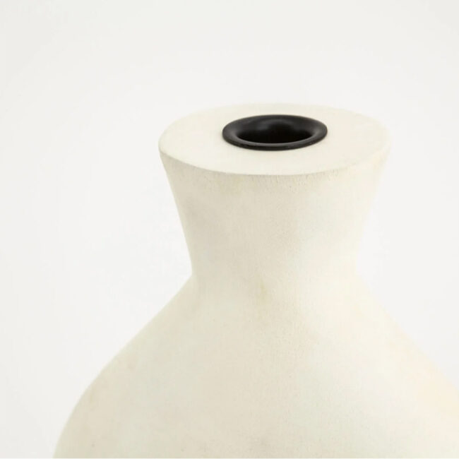 CANDLEHOLDER TORCH LARGE WHITE 18X7X48CM - Image 3