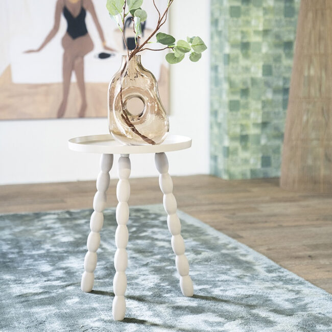 SIDE TABLE BEAN OFF-WHITE 36X48CM - Image 3