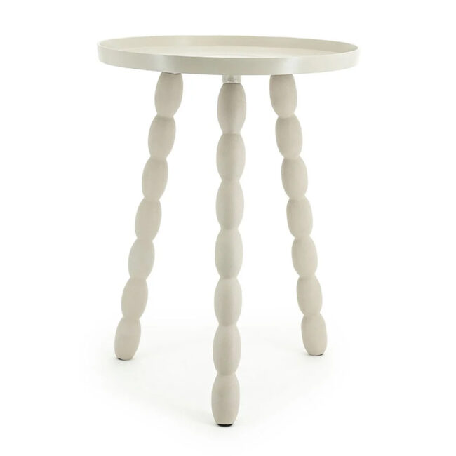 SIDE TABLE BEAN OFF-WHITE 36X48CM