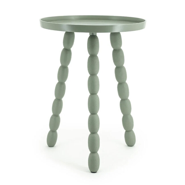 SIDE TABLE BEAN GREEN 36X48CM