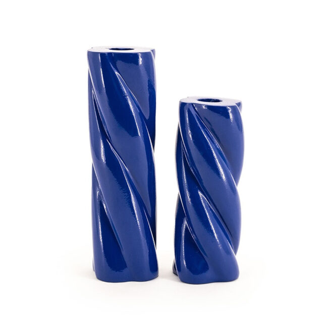 CANDLEHOLDER CHUPPA SMALL BLUE 9X9X16CM - Image 3