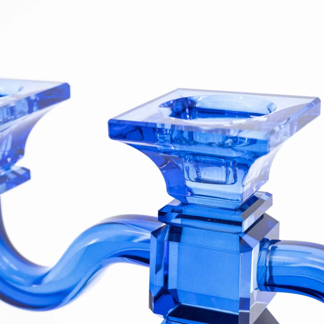 CANDLEHOLDER PRESLY BLUE 27X9X35CM - Image 3