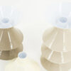 SET OF 3 CANDLEHOLDER YACK BEIGE - Image 2