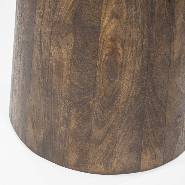 DINING TABLE AIKIN BEIGE & BROWN 130X130X76CM - Image 7