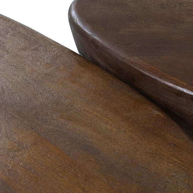 COFFEE TABLE MILA BROWN 107X78X30CM - Image 4