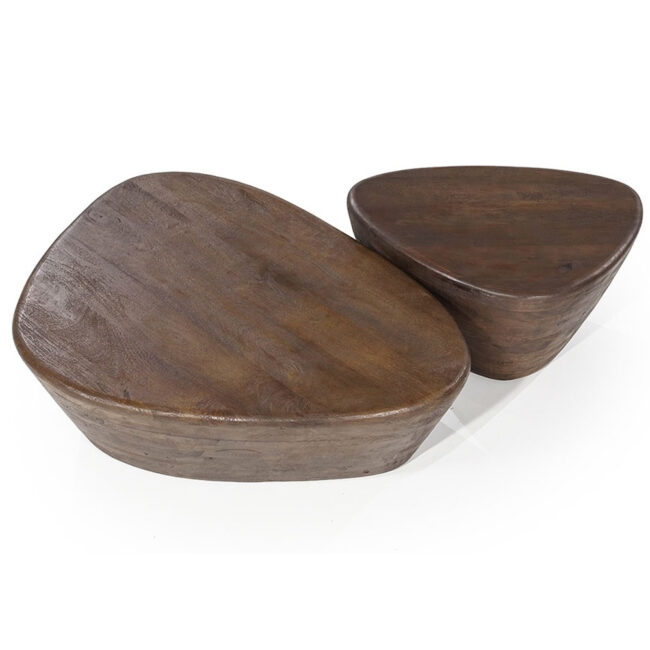 COFFEE TABLE MILA BROWN 107X78X30CM - Image 5
