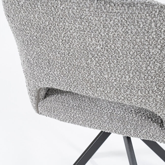 CHAIR FABIO GREY SPARK 56X58X86CM - Image 4