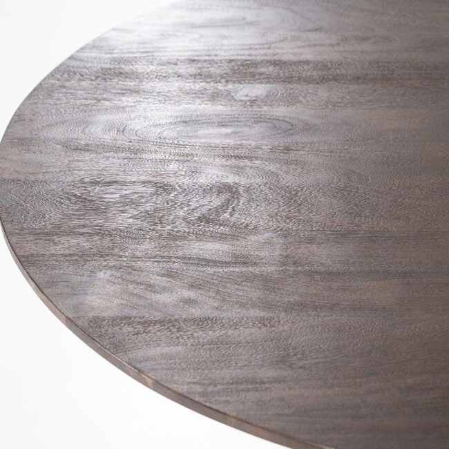 DINING TABLE DONNY BROWN 130X130X76CM - Image 4