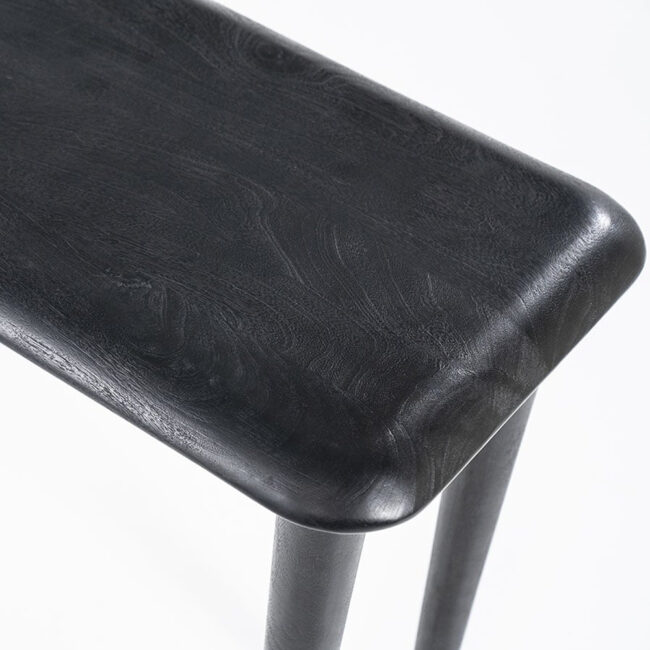 CONSOLE TABLE JISKA BLACK 140X40X75CM - Image 3