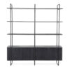 WALLCABINET JAMES BLACK 190X47X210CM