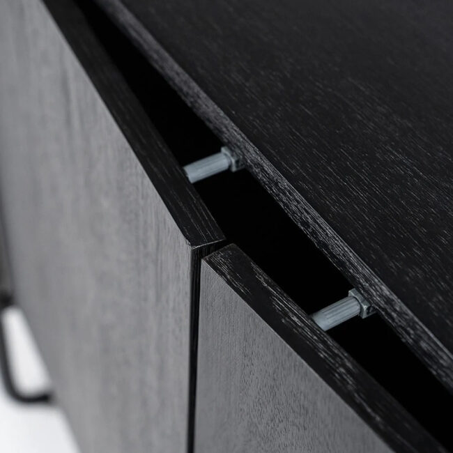 WALLCABINET JAMES BLACK 190X47X210CM - Image 4