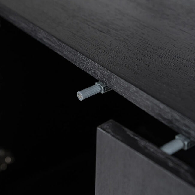 WALLCABINET JAMES BLACK 190X47X210CM - Image 5