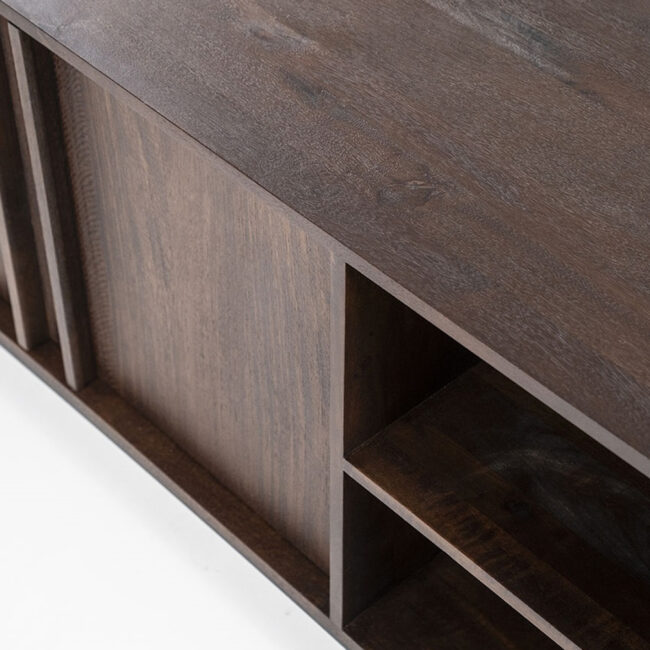 TV CABINET JIMMY 2 DOORS 2 DRAWERS 180X40X61CM - Image 5