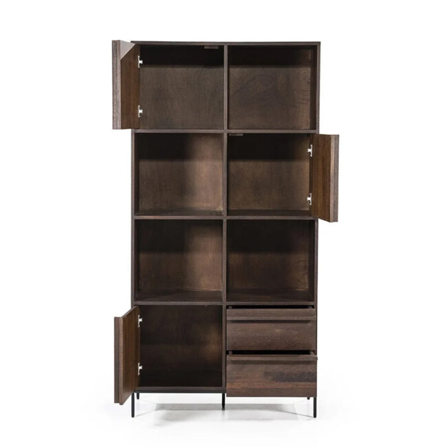 CABINET JIMMY BROWN 90X40X180CM - Image 4
