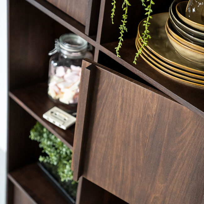 CABINET JIMMY BROWN 90X40X180CM - Image 3