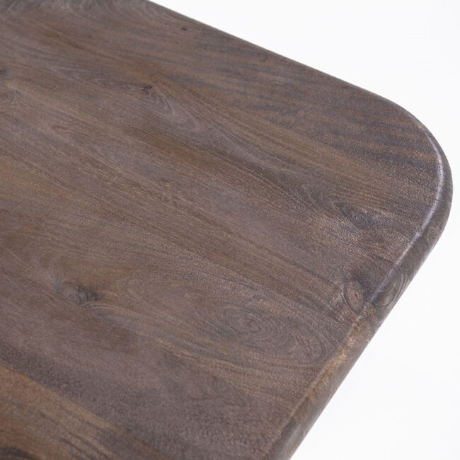 COFFEE TABLE FYNN BROWN 100X100X35CM - Image 4