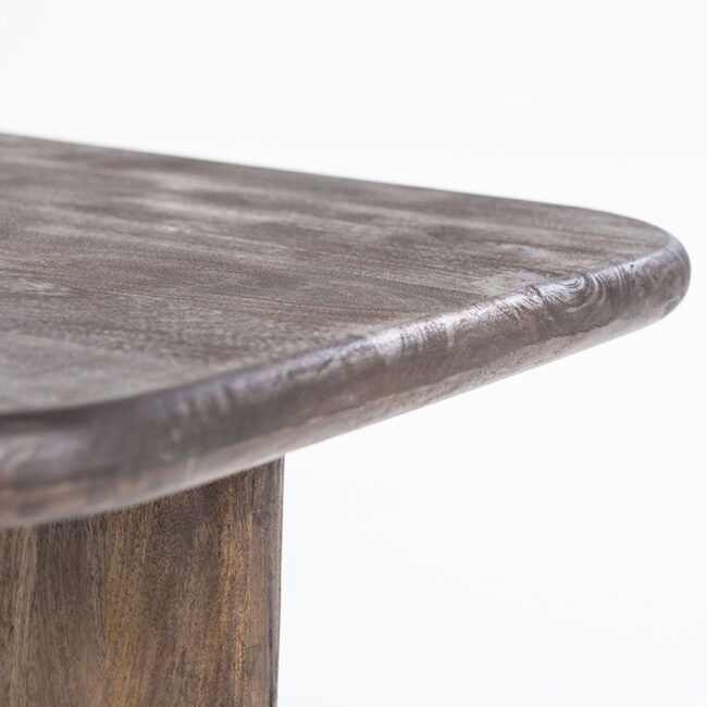 COFFEE TABLE FYNN BROWN 100X100X35CM - Image 3