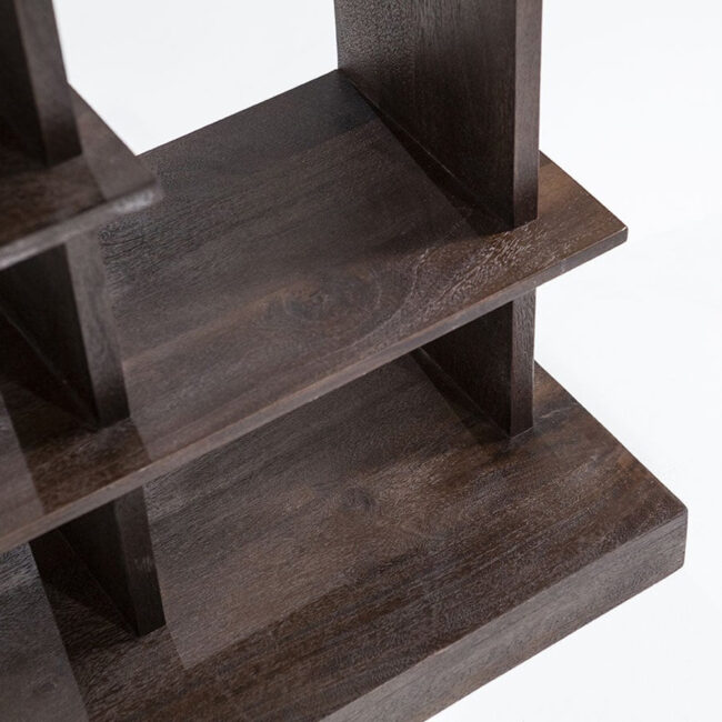 BOOKCASE OLIVER BROWN 120X40X220CM - Image 7